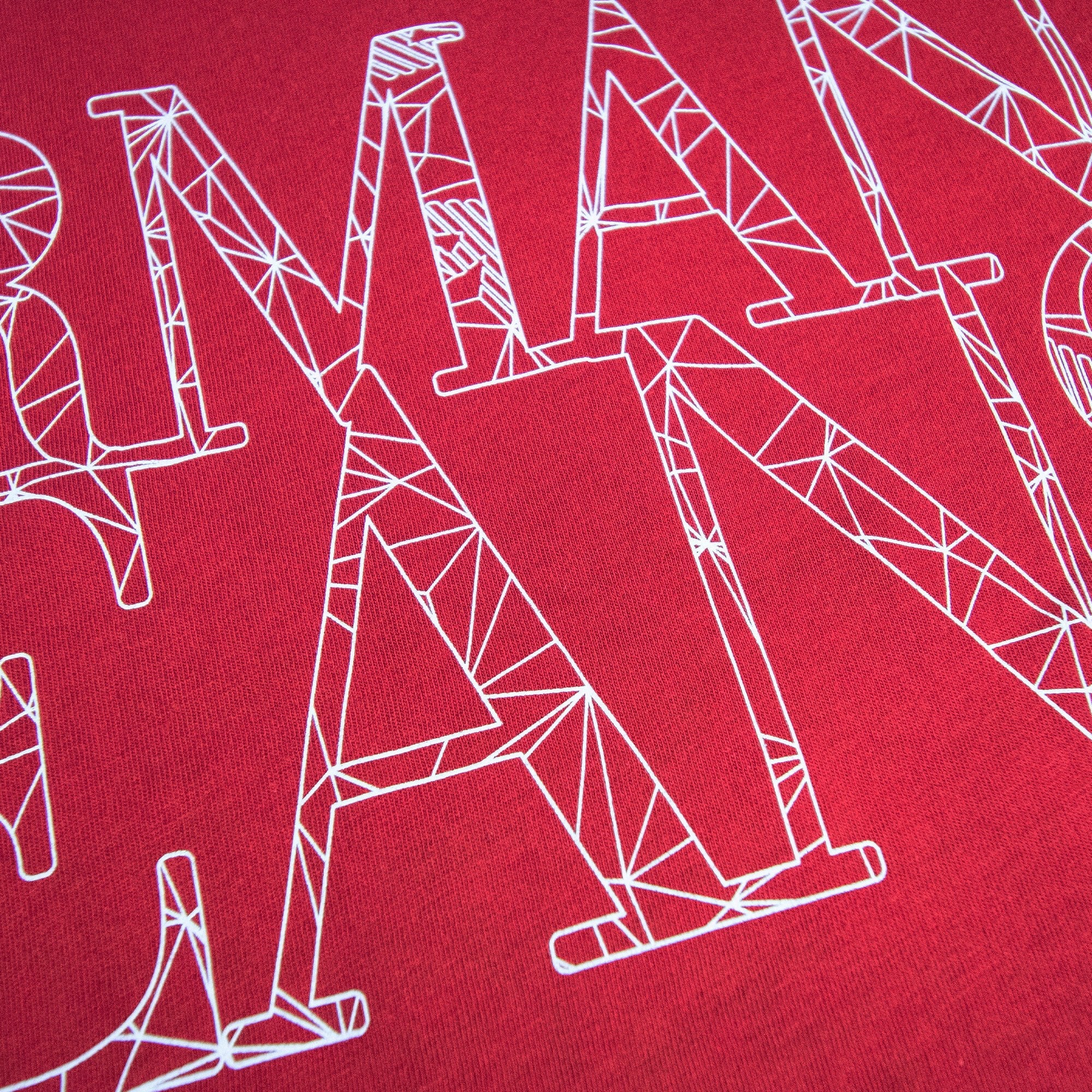 Armani Jeans Logo Print T Shirt Rosso Red