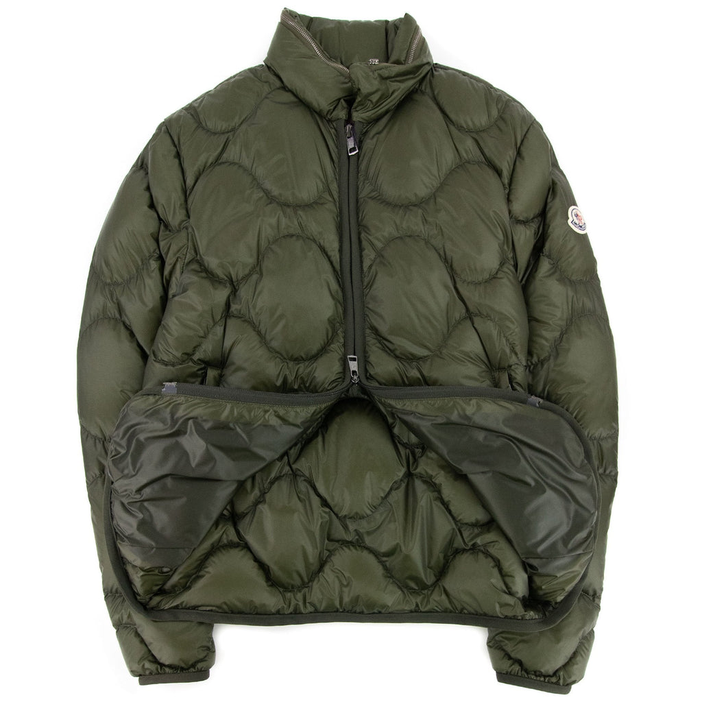 Moncler Saire Quilted Hooded Jacket Khaki