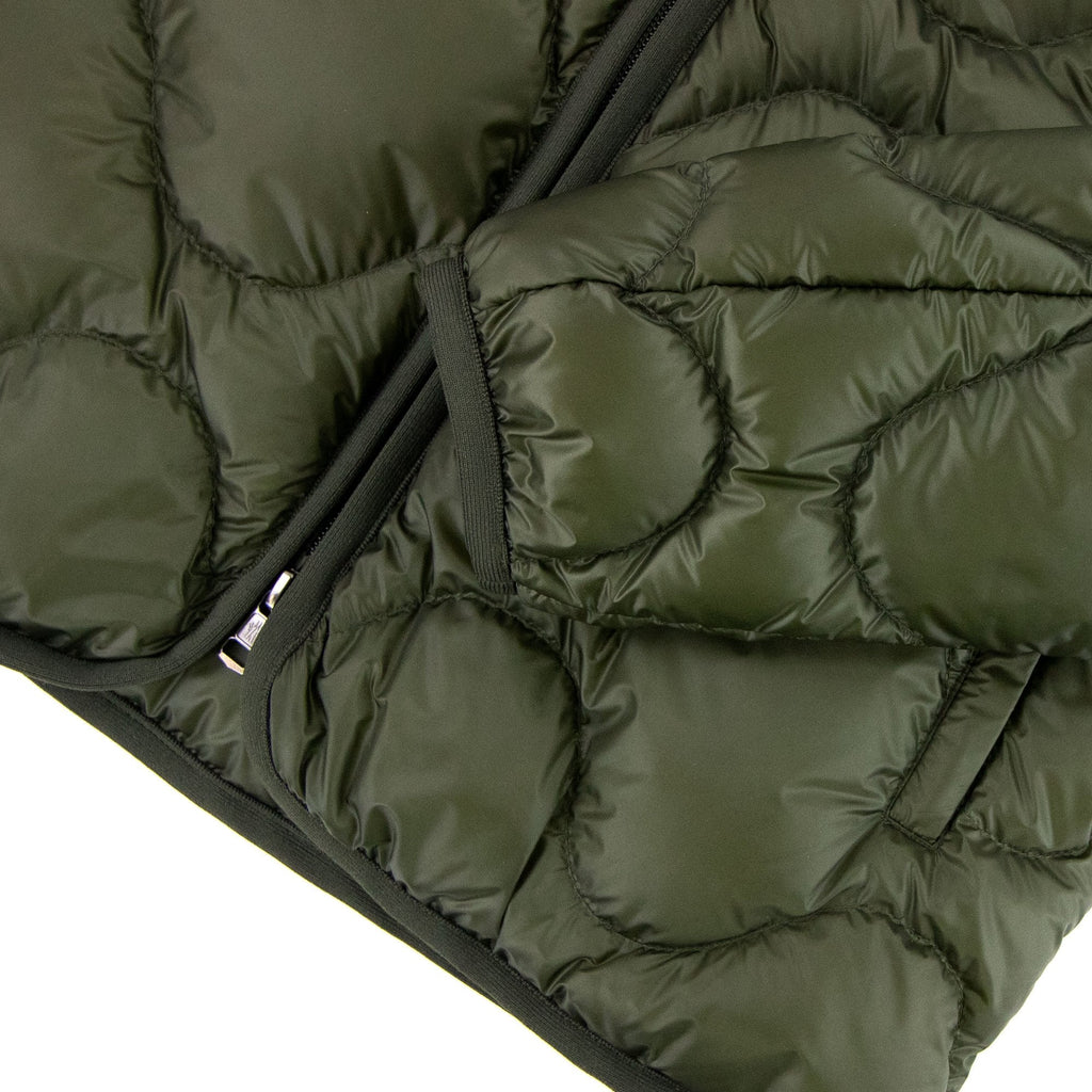 Moncler Saire Quilted Hooded Jacket Khaki