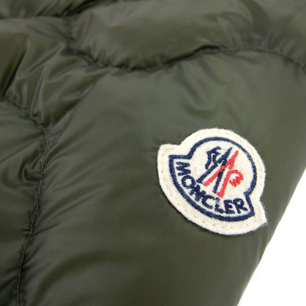 Moncler Saire Quilted Hooded Jacket Khaki