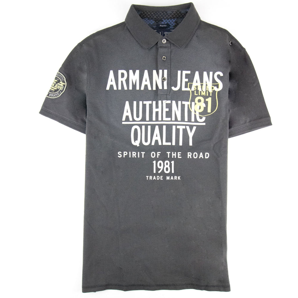 Armani Jeans Spirit Of The Road S/s Polo Grigio Grey