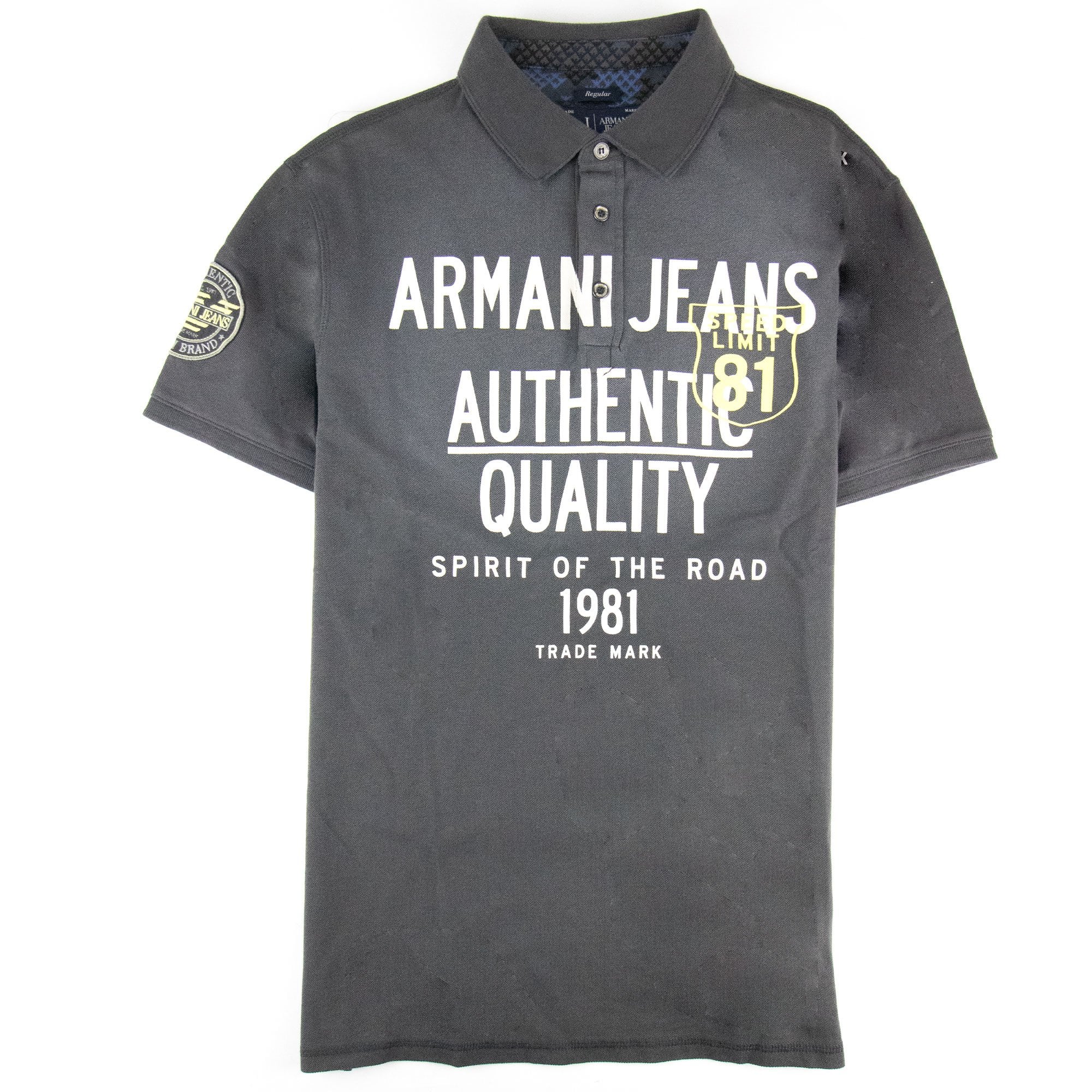 Armani Jeans Spirit Of The Road S/s Polo Grigio Grey