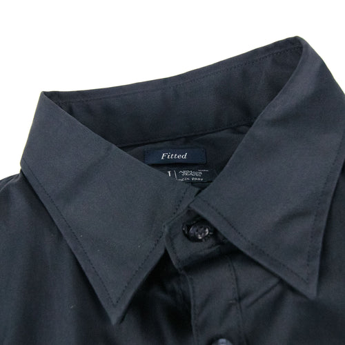 Armani Jeans Fitted L/s Shirt Navy Blue