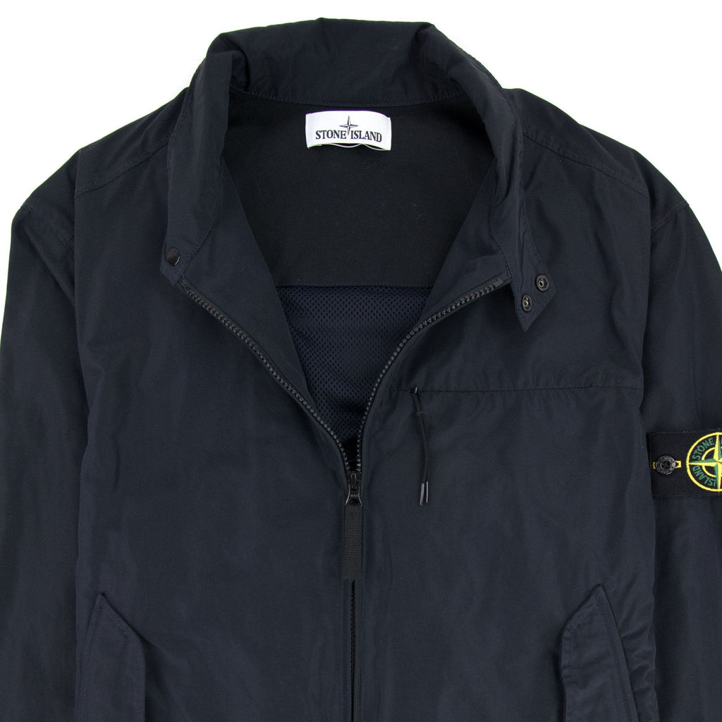 Stone Island Micro Reps Biker Jacket Navy