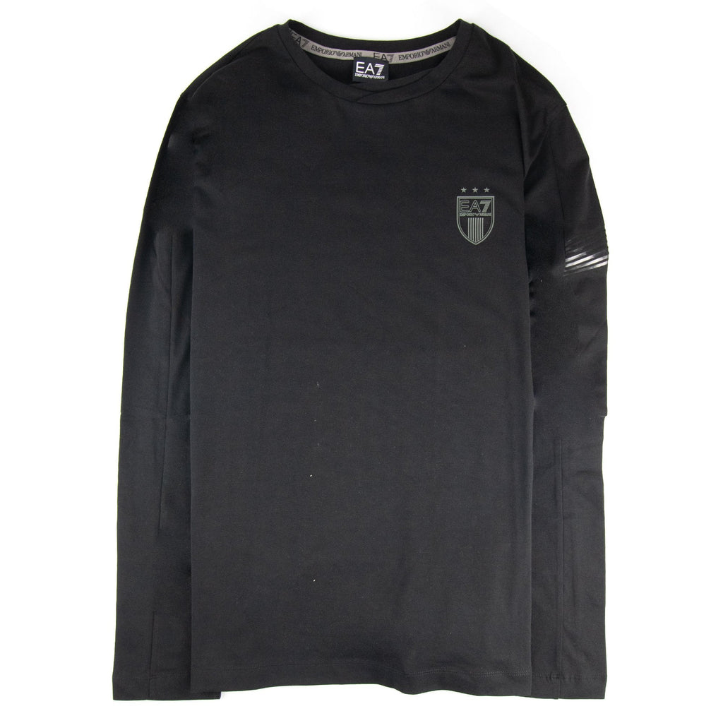 Ea7 Train Soccer M L/s T Shirt Black