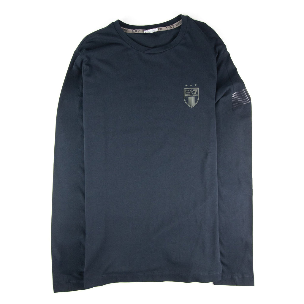 Ea7 Train Soccer M L/s T Shirt Darkslate