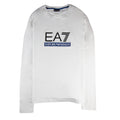Ea7 Train Graph Long Sleve Crew Neck  T-shirt White