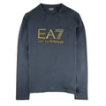 EA7 3D Gold Logo Long Sleeve T-shirt Darkslate