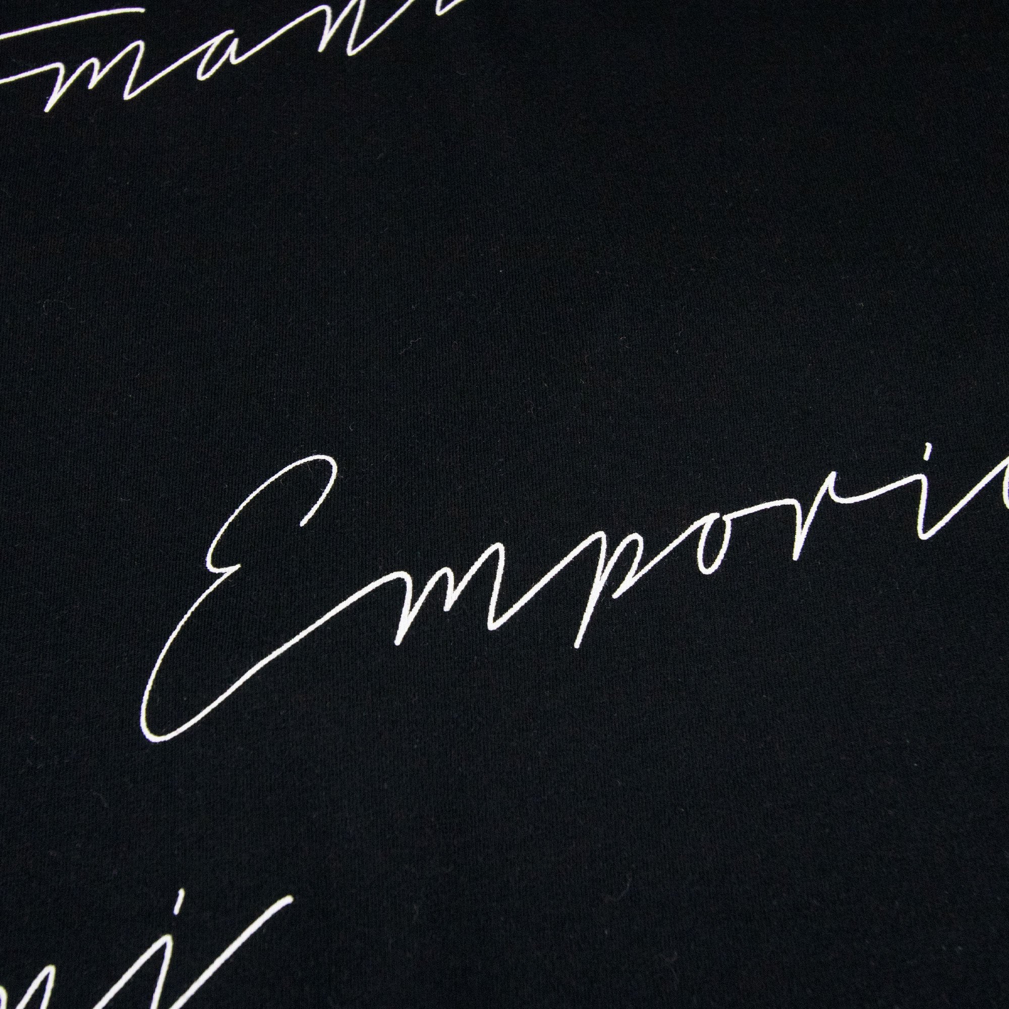 Emporio Armani Signiture Logo T Shirt Black