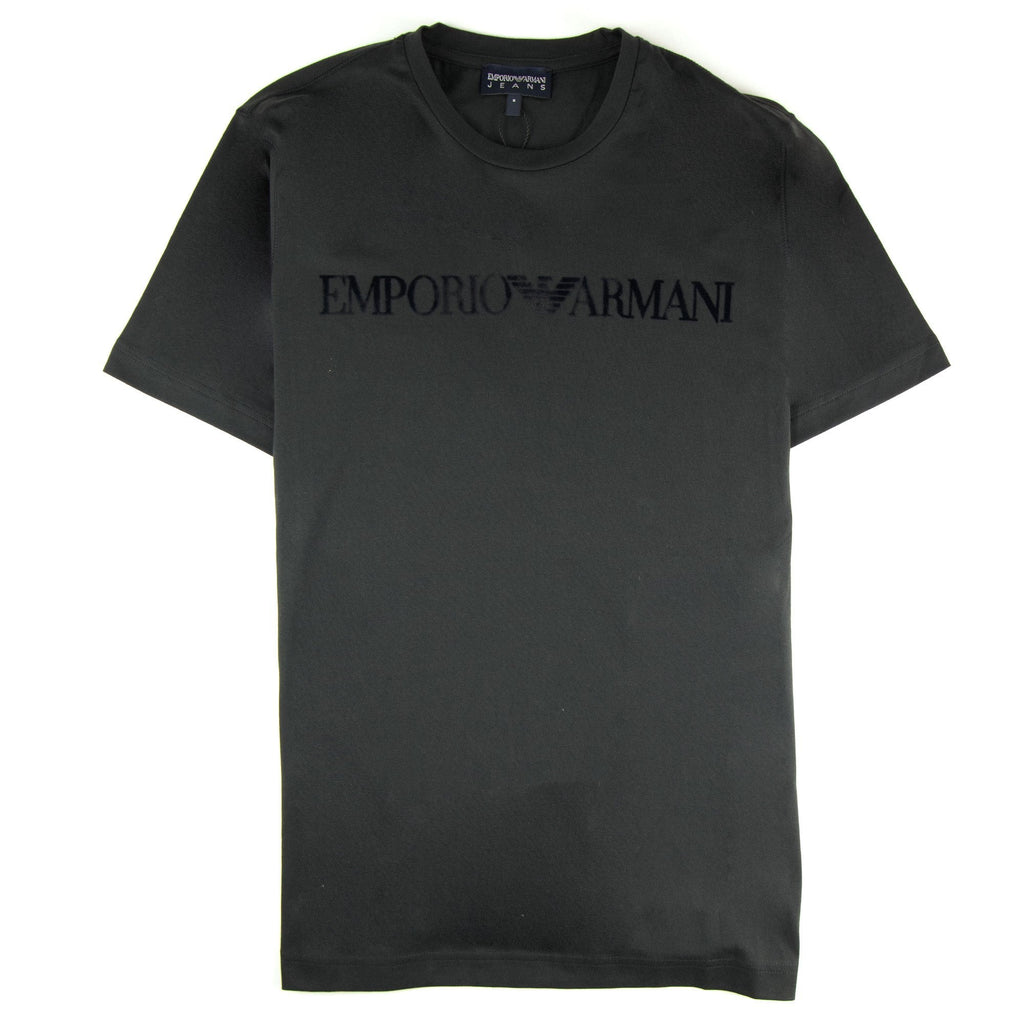 Emporio Armani Embossed Logo S/s T Shirt Black