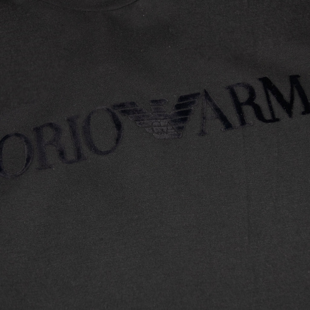 Emporio Armani Embossed Logo S/s T Shirt Black
