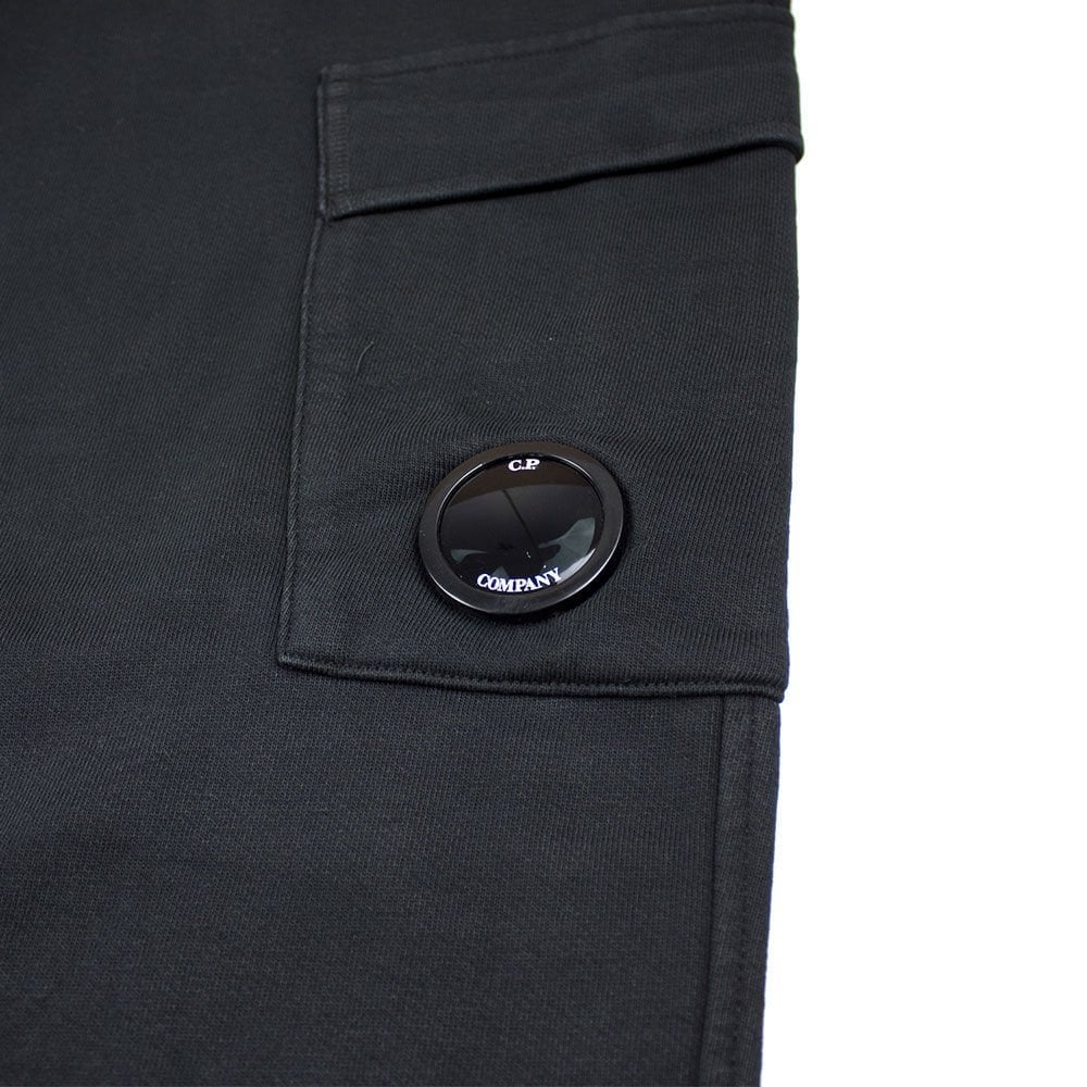 Cp Company Diagonal Fleece Bottoms Black 392