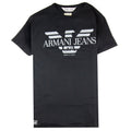 Armani Jeans Made In Italy Eagle Logo T Shirt Black
