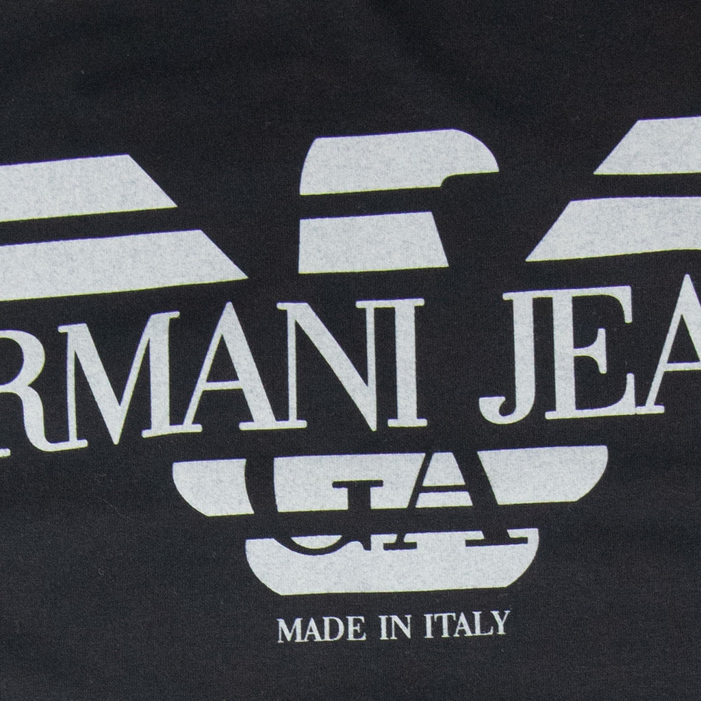 Armani Jeans Made In Italy Eagle Logo T Shirt Black