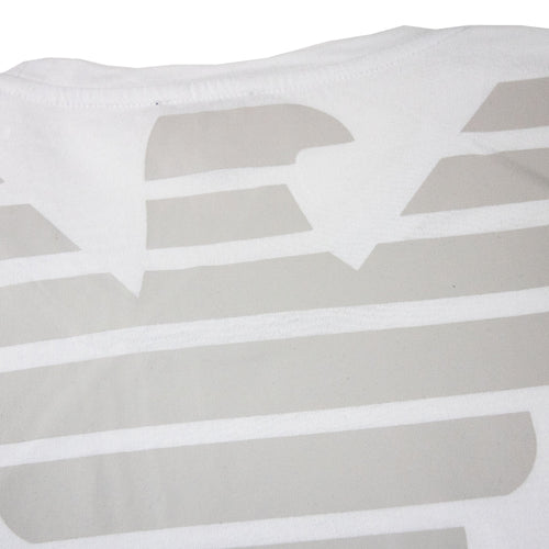 Armani Jeans Back Eagle Logo T Shirt White
