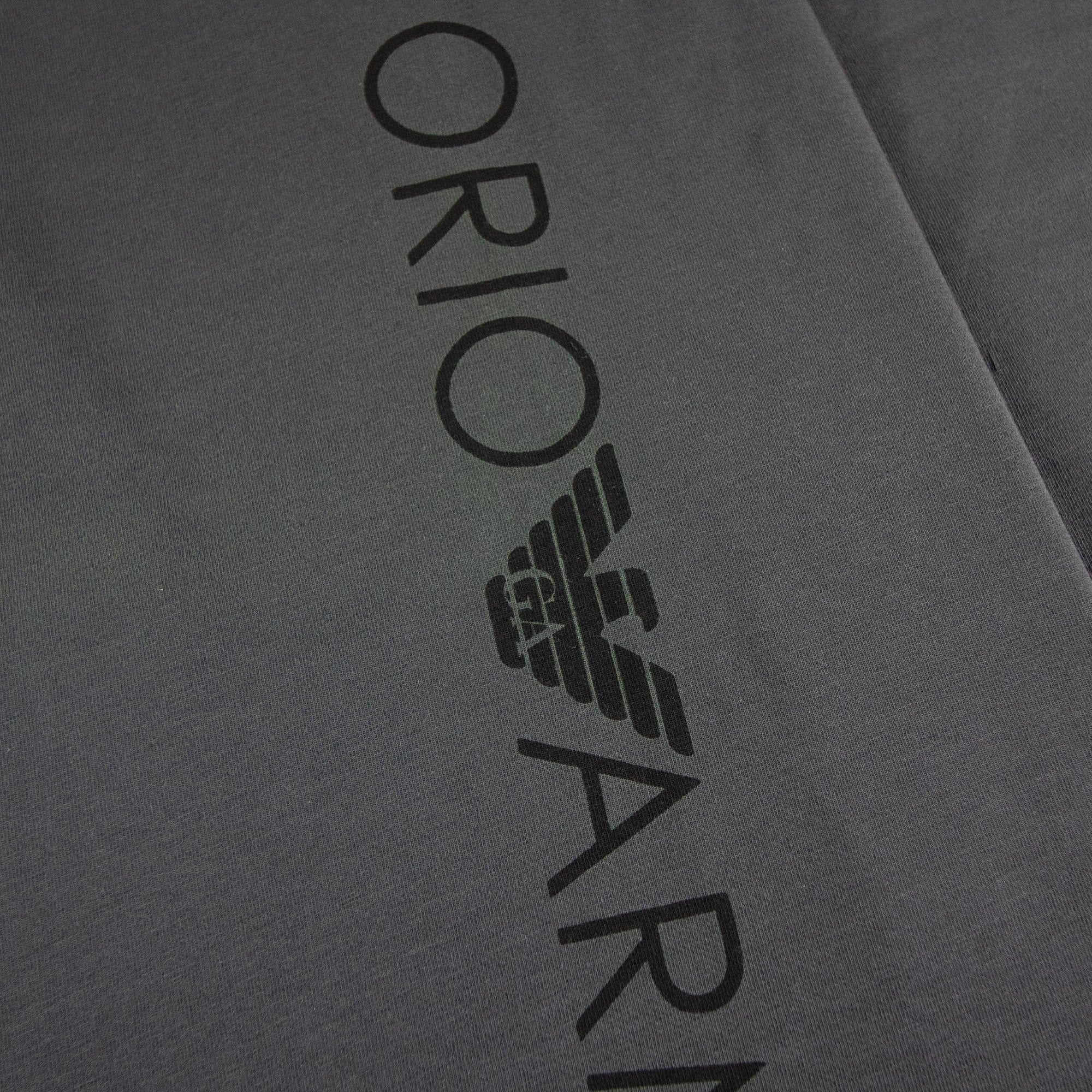 Emporio Armani Side Logo L/s T Shirt Charcoal