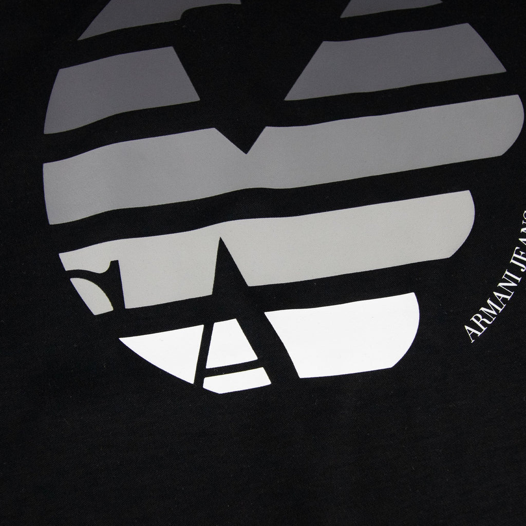 Armani Jeans Eagle Logo Printed T Shirt Black