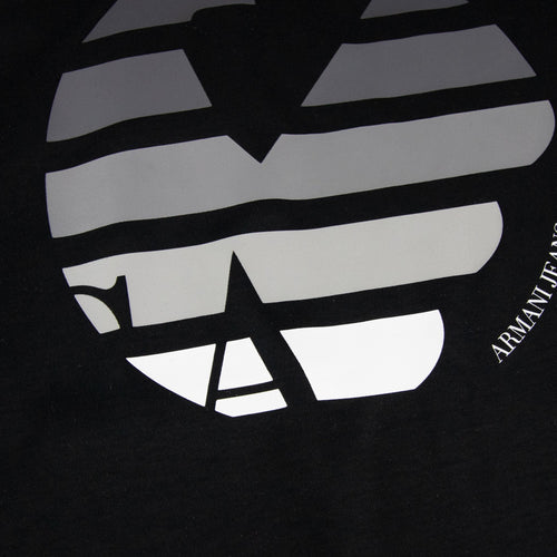Armani Jeans Eagle Logo Printed T Shirt Black