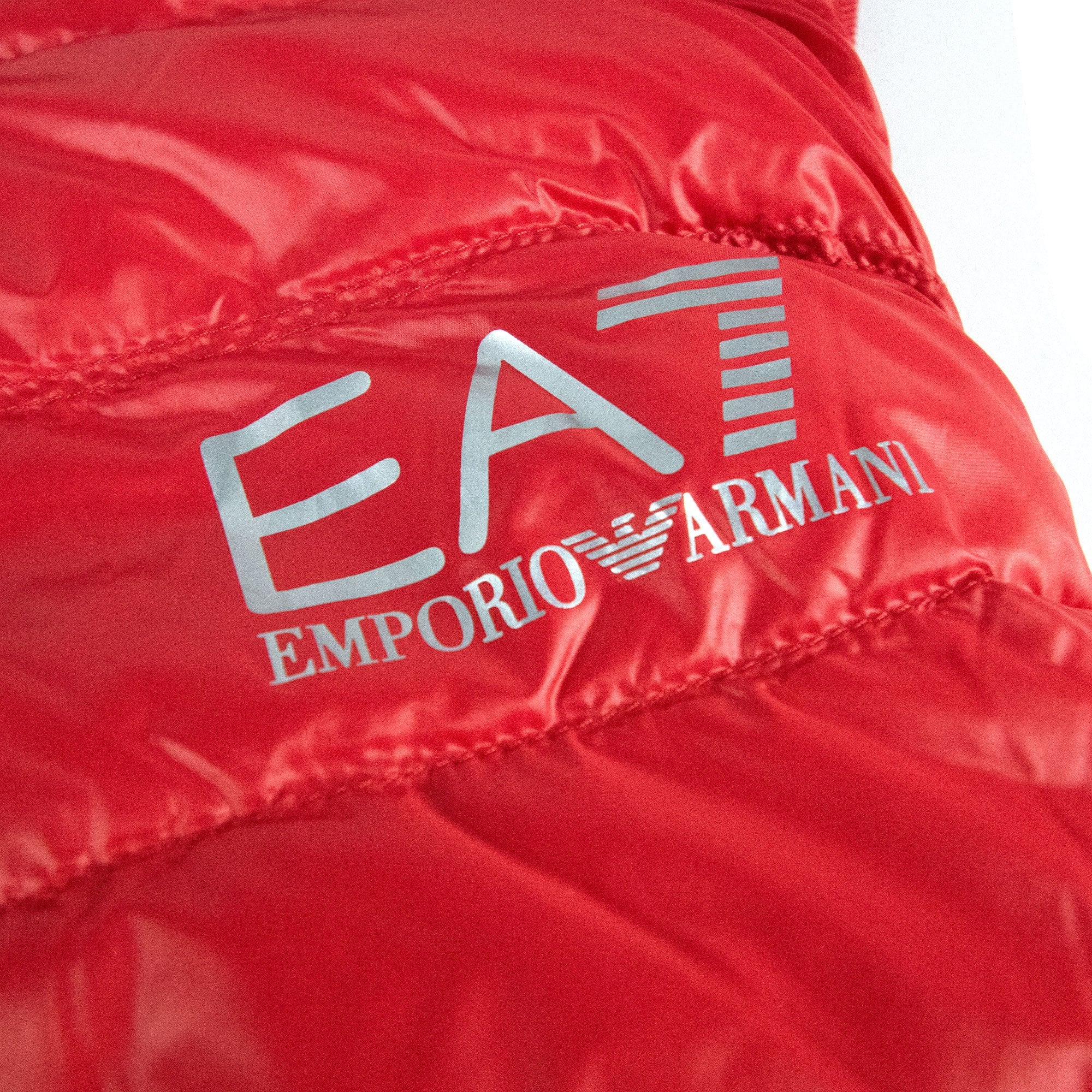 Ea7 Down Gilet Bodywarmer Vest Red