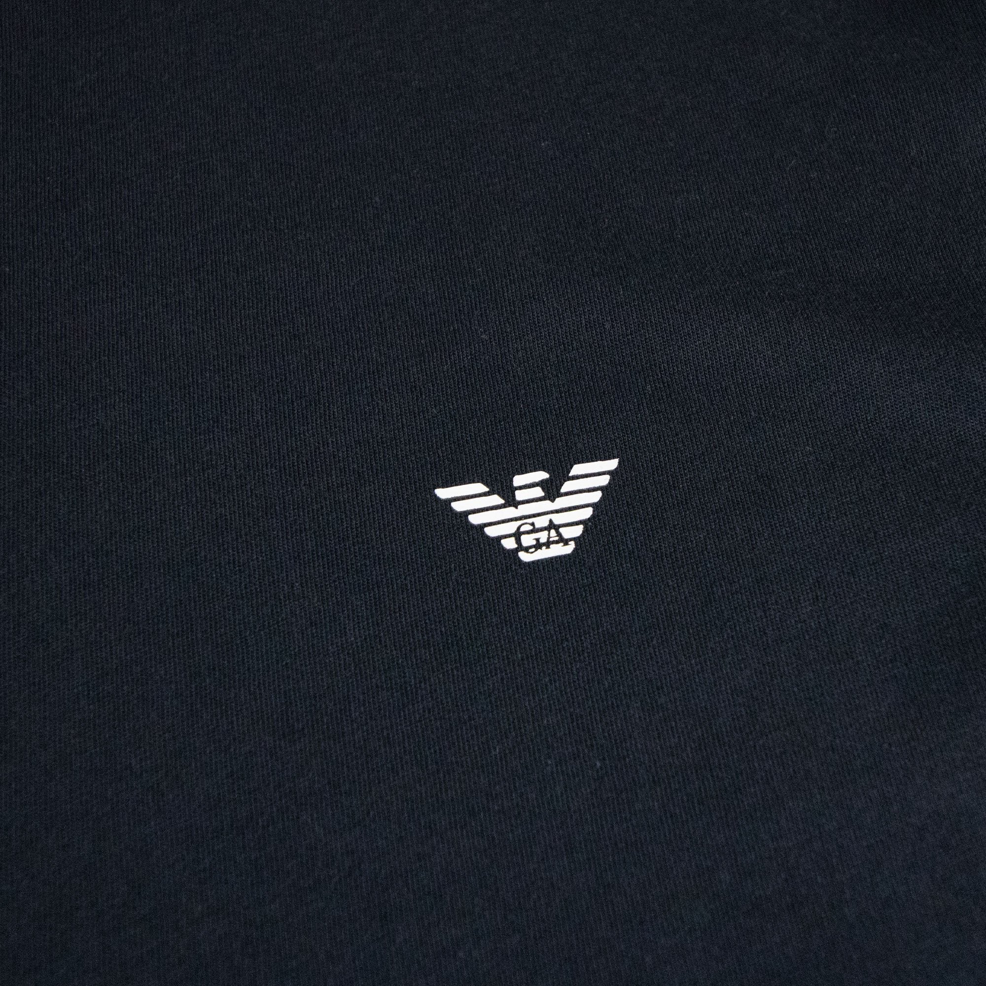 Emporio Armani Eagle Small Logo T Shirt Navy