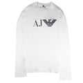 Armani Jeans Aj Eagle Logo L/s T Shirt Bianco Ottico
