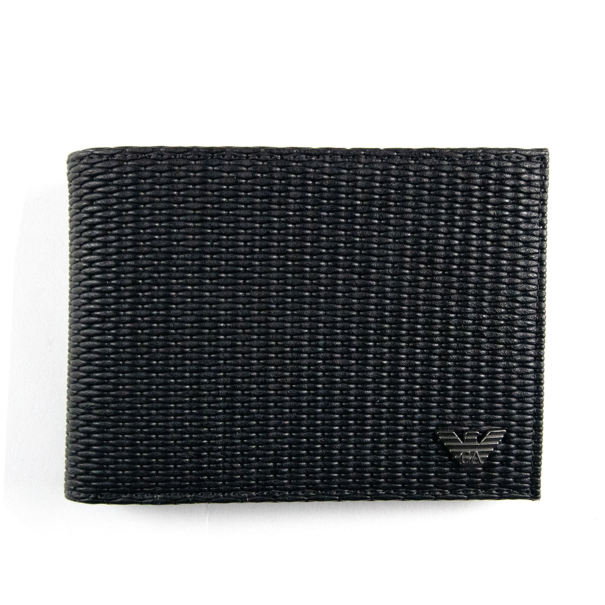 Armani Jeans Metal Eagle Wallet Black