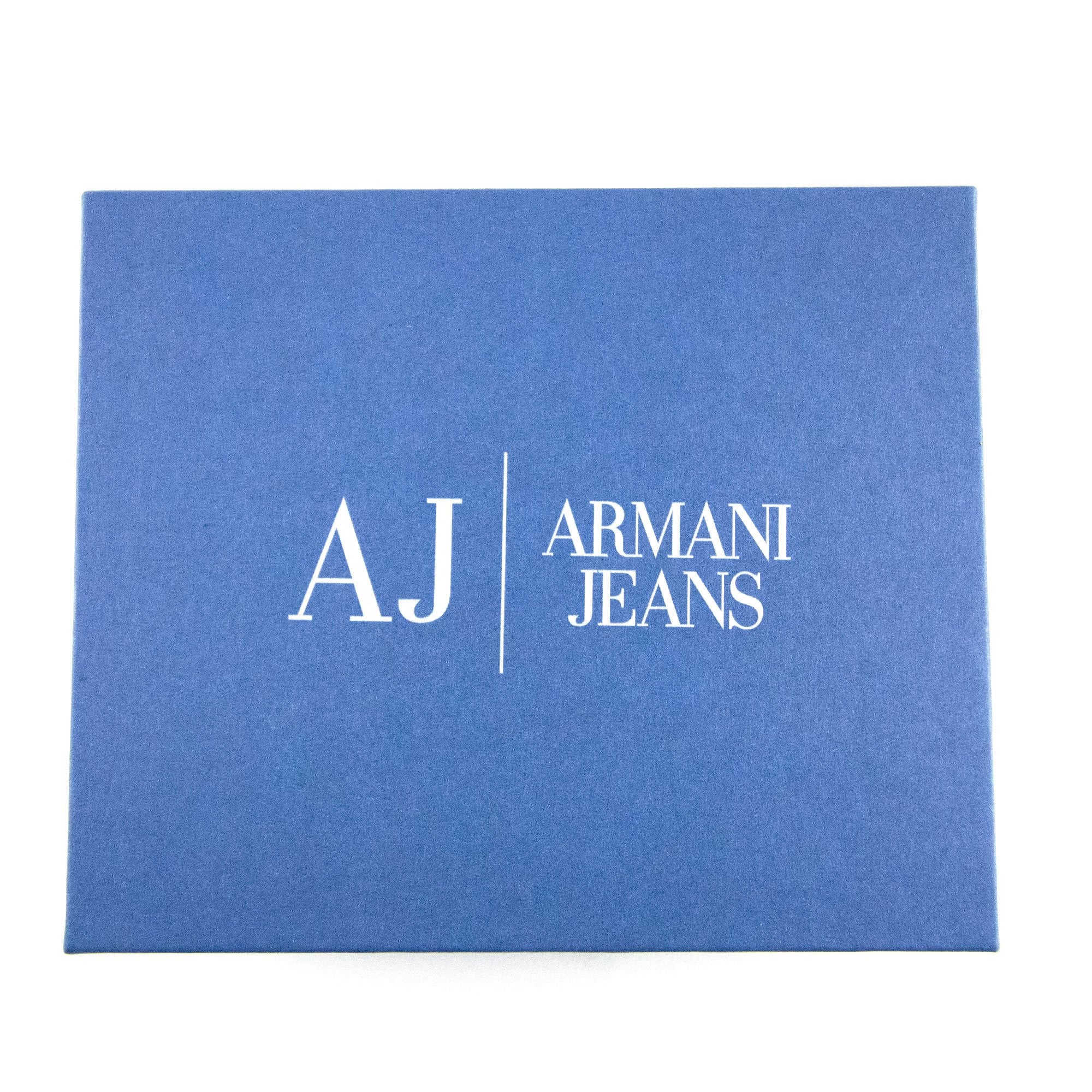 Armani Jeans Metal Logo Card Holder Black