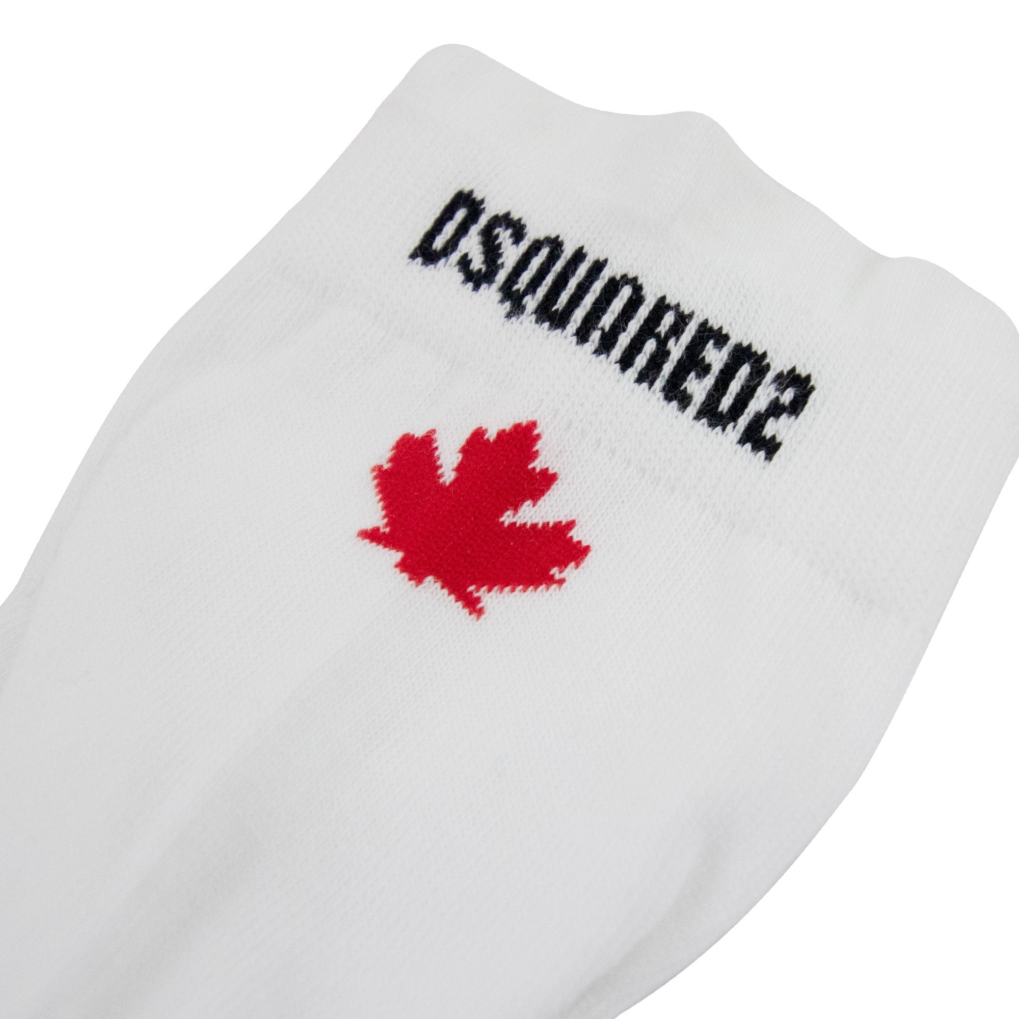 Dsquared2 Swim Shorts & Underw Leaf Ankle Socks White