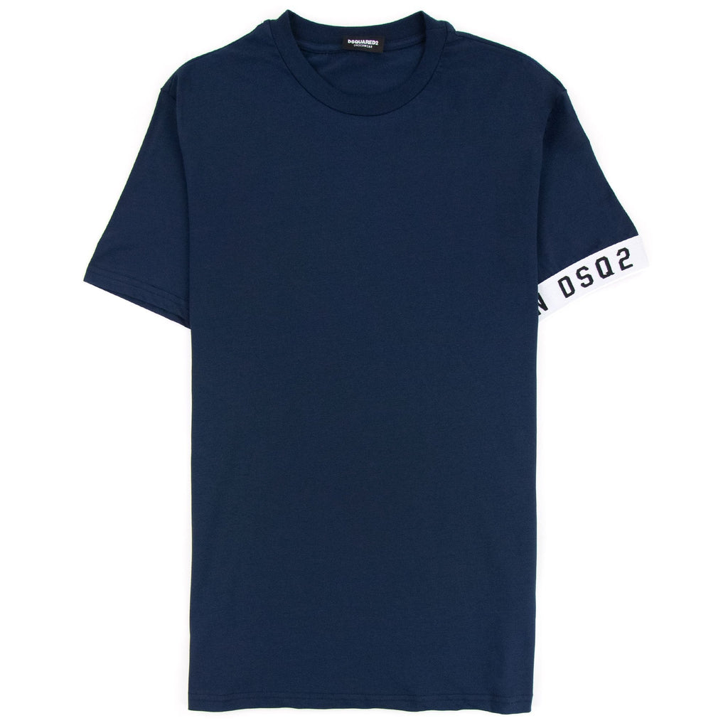 Dsquared2 Underwear Dsq2 Icon Arm Band T-shirt Navy/white