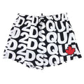 Dsquared2 Swim Shorts & Underw D2 Print Logo Swim Shorts Black/white
