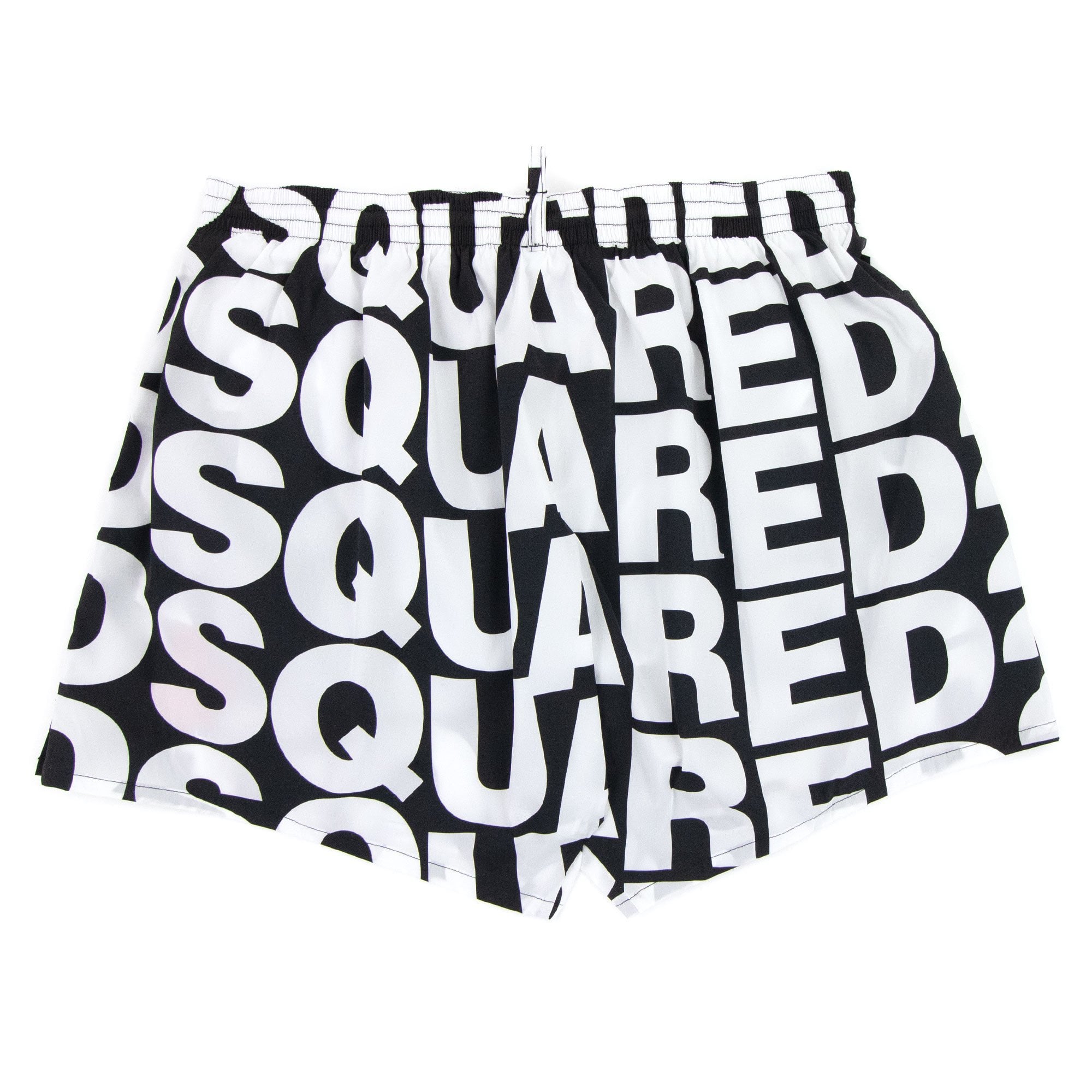 Dsquared2 Swim Shorts & Underw D2 Print Logo Swim Shorts Black/white