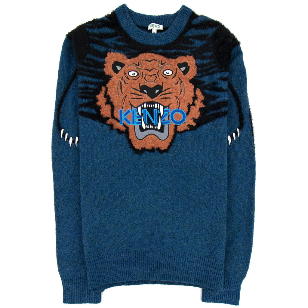 Kenzo Claw Tiger Jumper Blue/orange