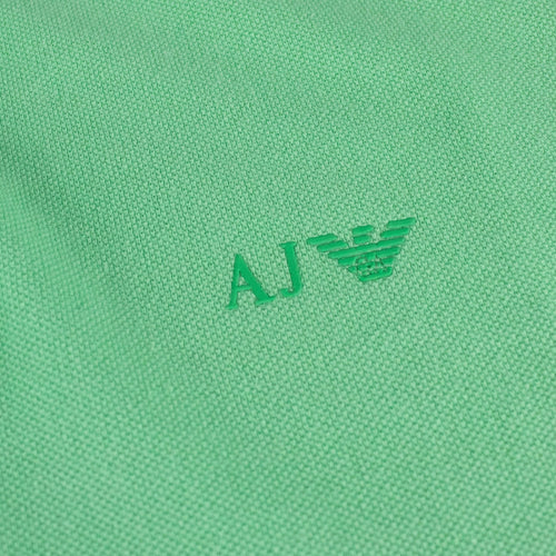 Armani Jeans Aj Eagle Chest Logo S/s Polo Verde Green