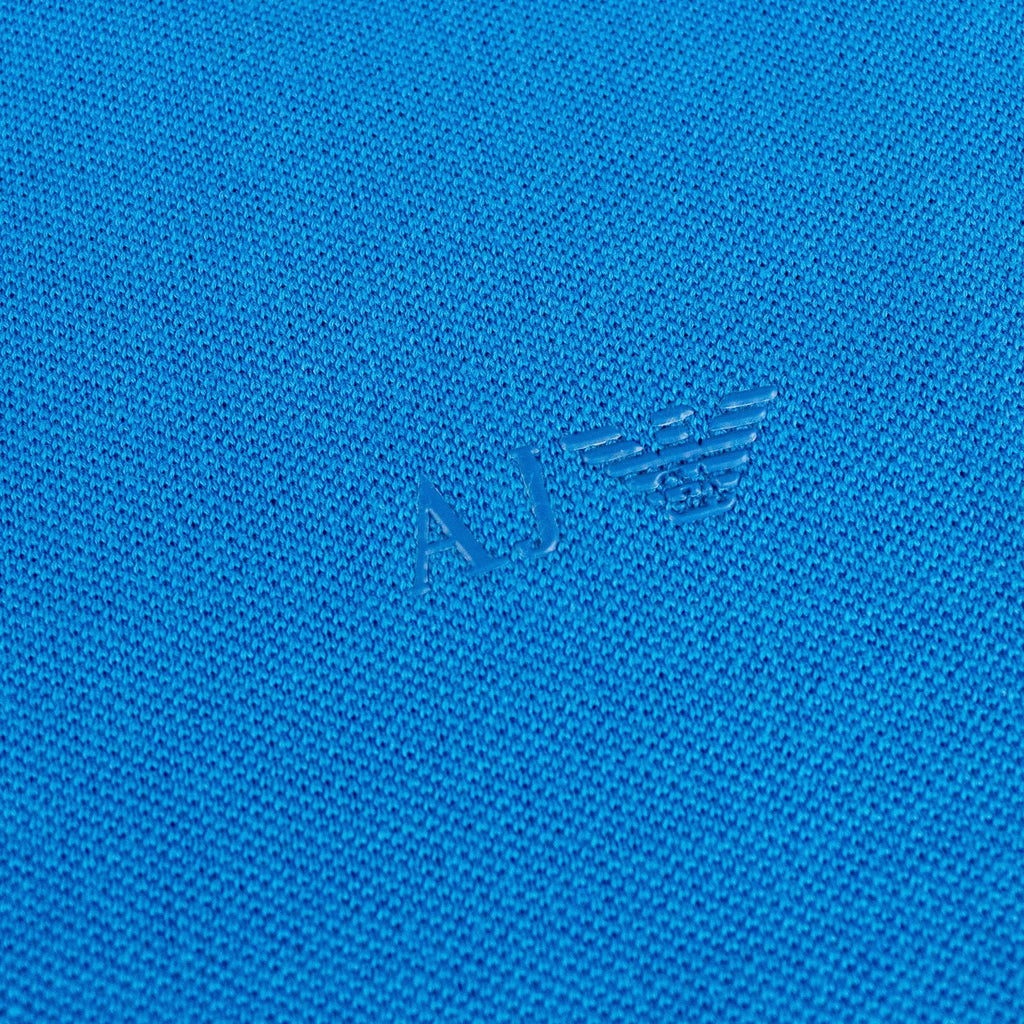 Armani Jeans Aj Eagle Chest Logo S/s Polo Blue