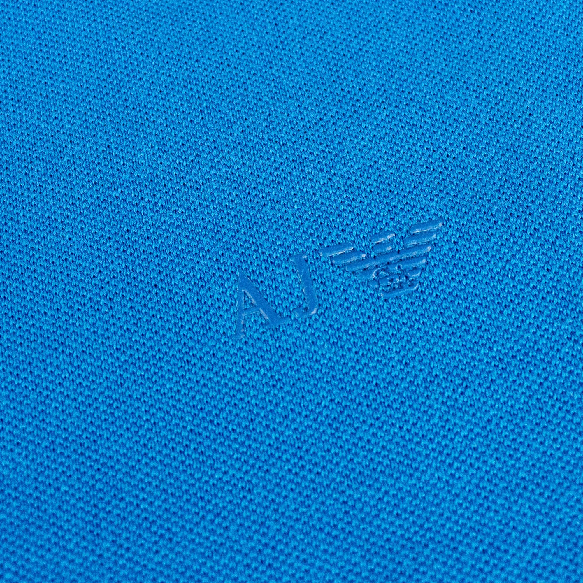 Armani Jeans Aj Eagle Chest Logo S/s Polo Blue