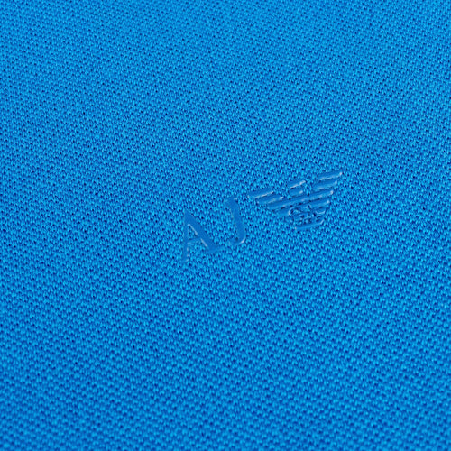 Armani Jeans Aj Eagle Chest Logo S/s Polo Blue