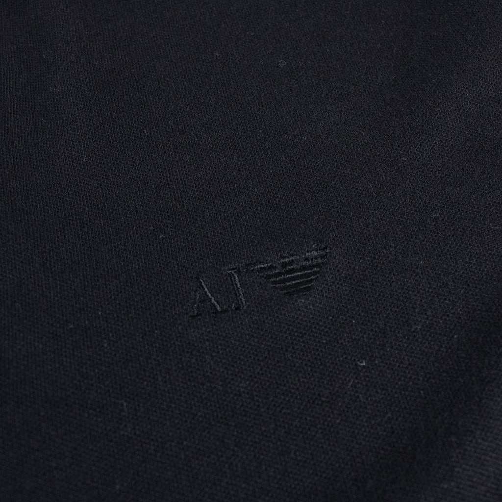 Armani Jeans Aj Embossed Logo L/s Polo Black