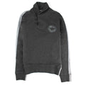 Armani Jeans 3 Buttons Rubber Logo Sweatshirt Dark Grey
