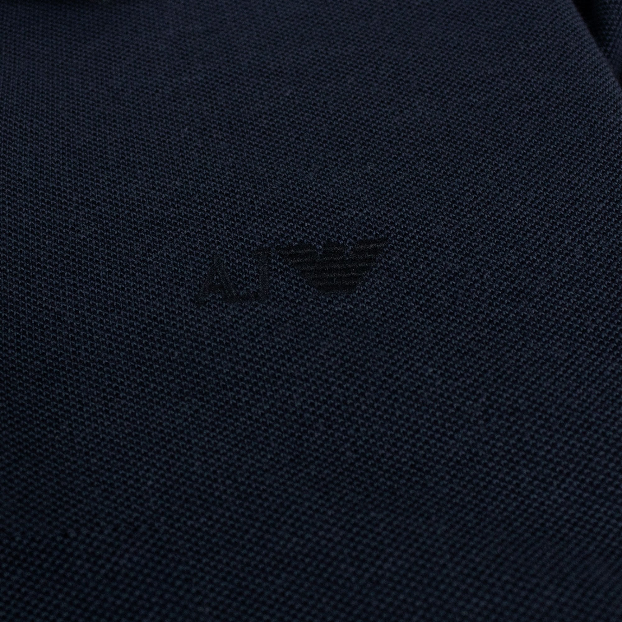 Armani Jeans Aj Embroidered Logo S/s Polo Blue