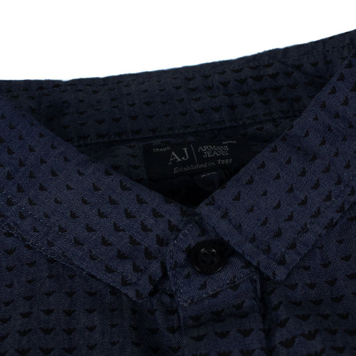 Armani Jeans All Over Eagle Logo Printed Shirt Fantasia