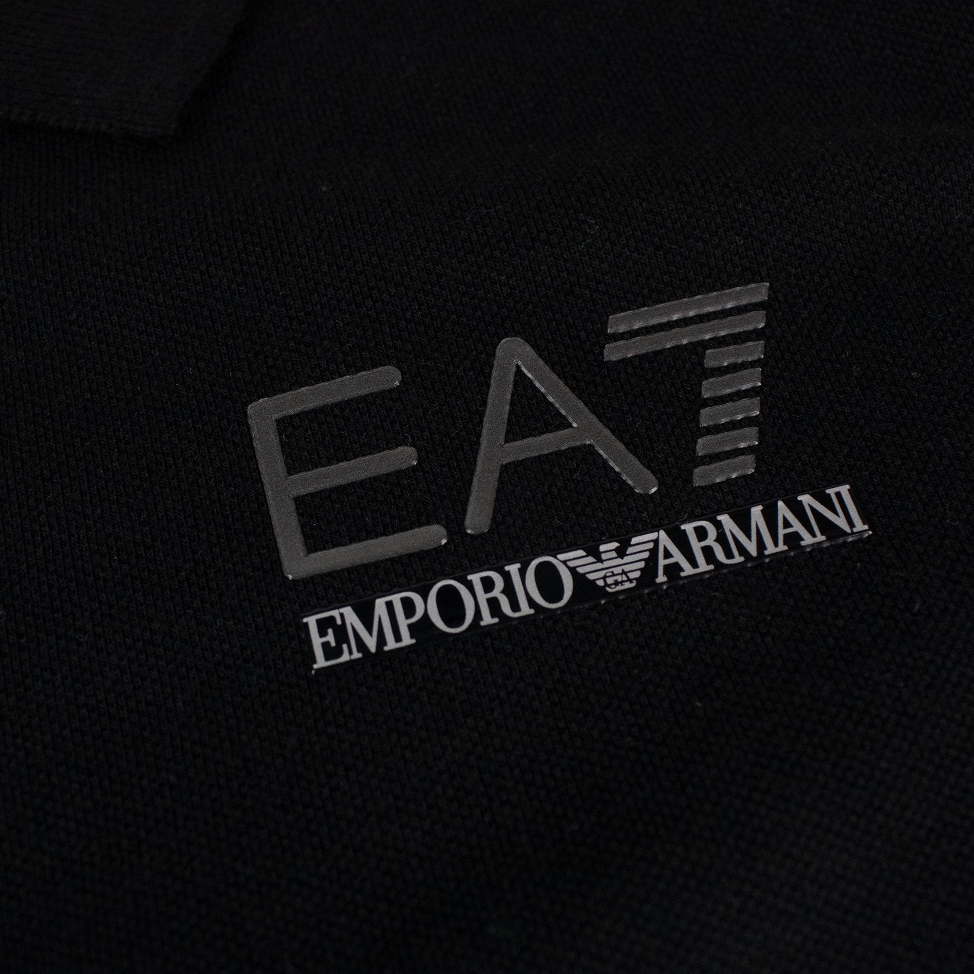 Ea7 Train Evolution Short Sleeve Polo Black