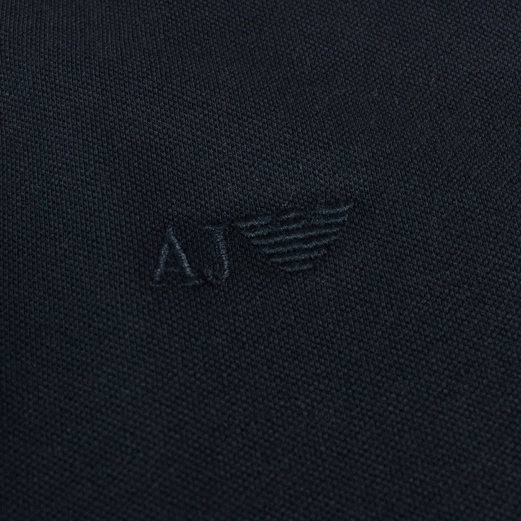 Armani Jeans Twin Tipped Slim Fit Polo Navy Blue