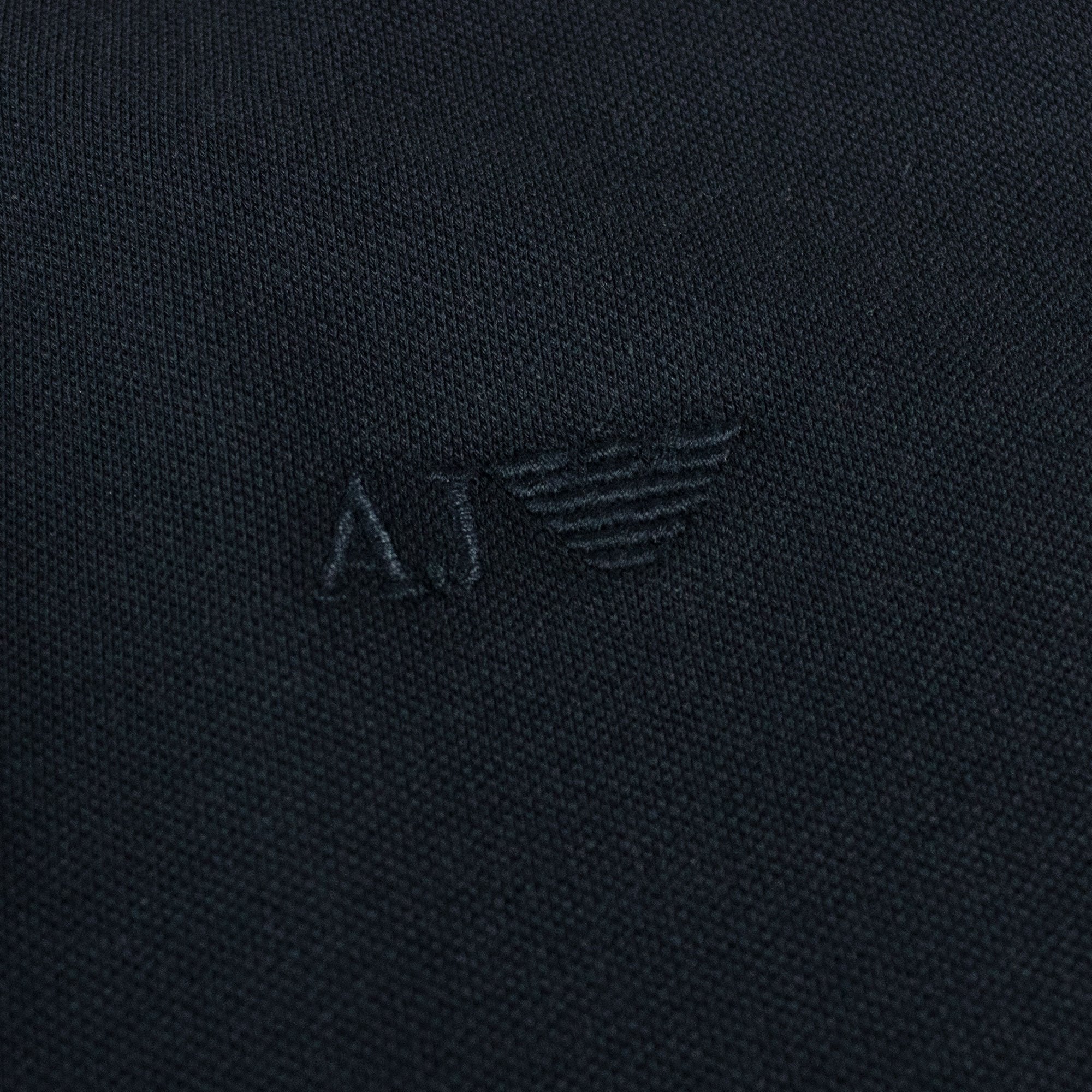 Armani Jeans Twin Tipped Slim Fit Polo Navy Blue