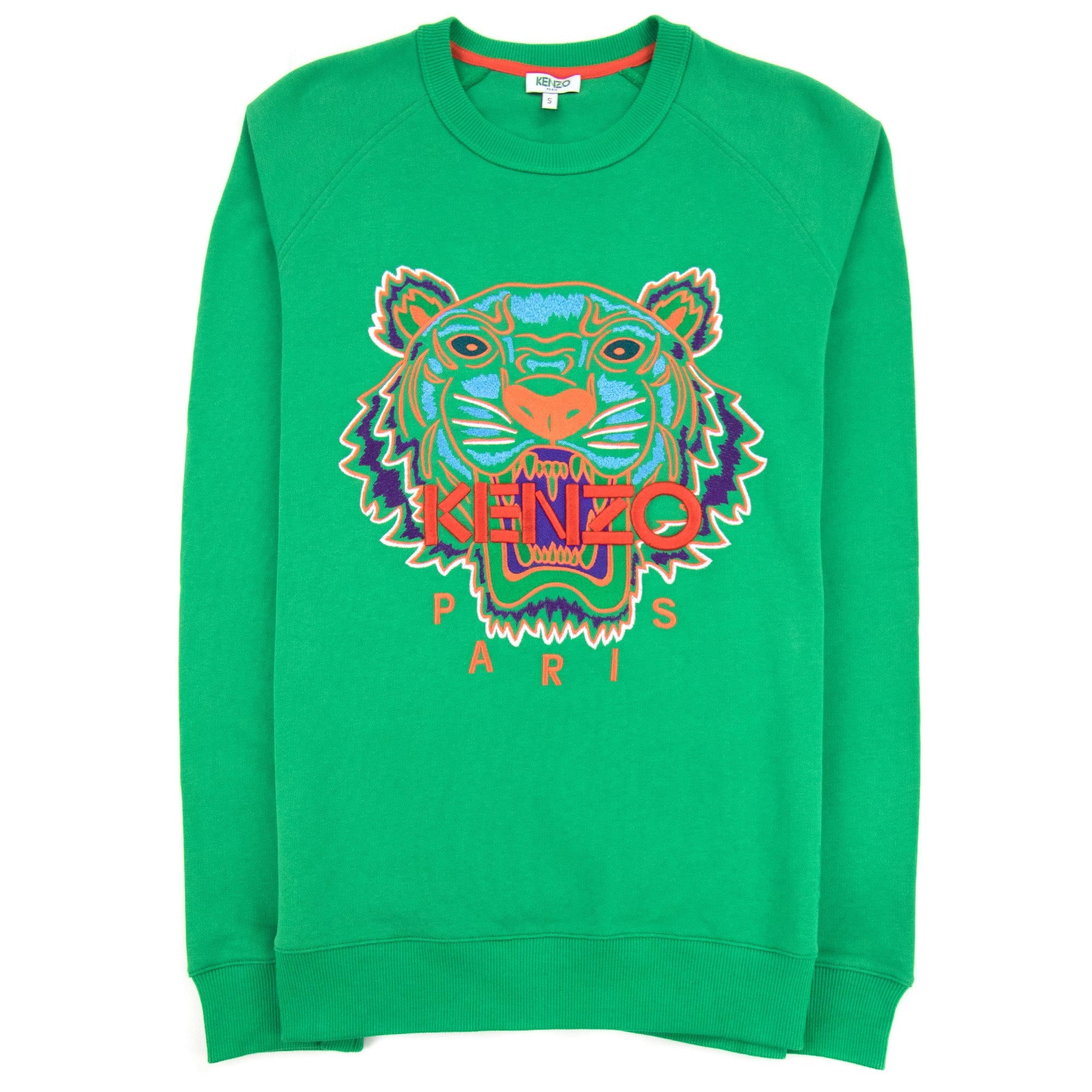 Kenzo Tiger Raglan Sweatshirt Green
