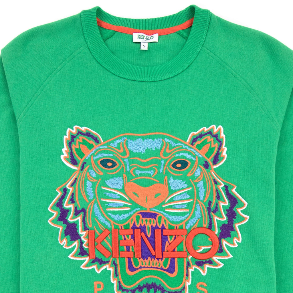 Kenzo Tiger Raglan Sweatshirt Green