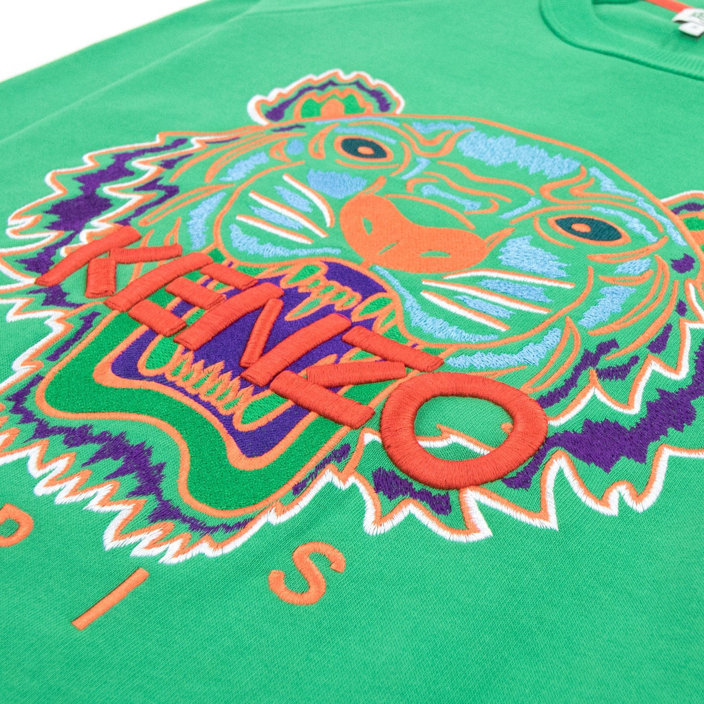 Kenzo Tiger Raglan Sweatshirt Green