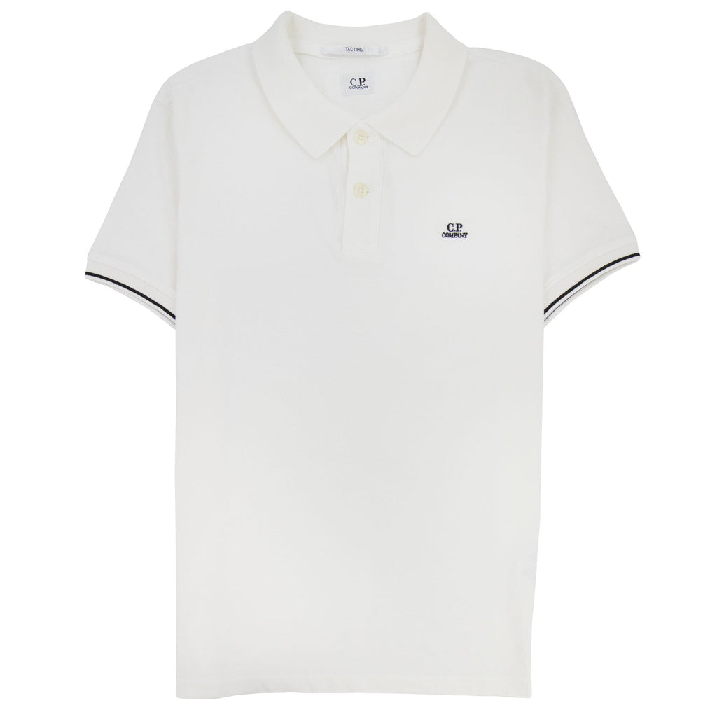 CP Company Tacting Short Sleeve Polo White 112