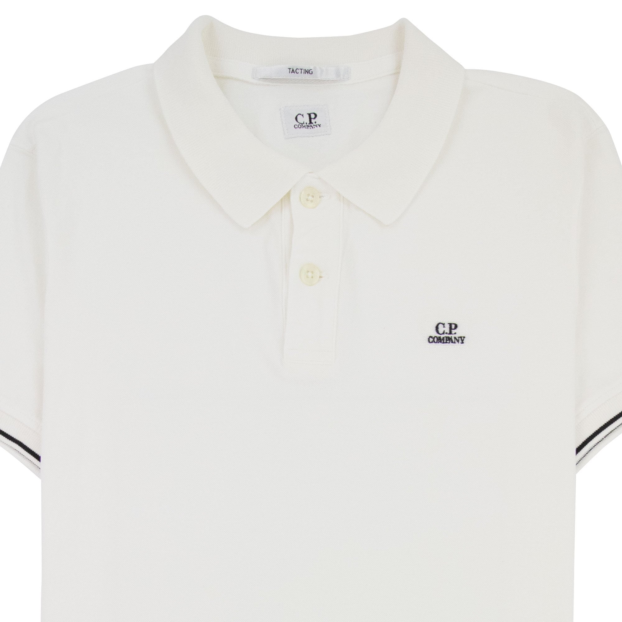 CP Company Tacting Short Sleeve Polo White 112