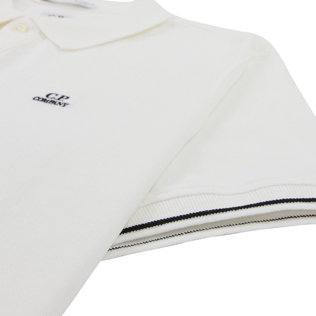 CP Company Tacting Short Sleeve Polo White 112