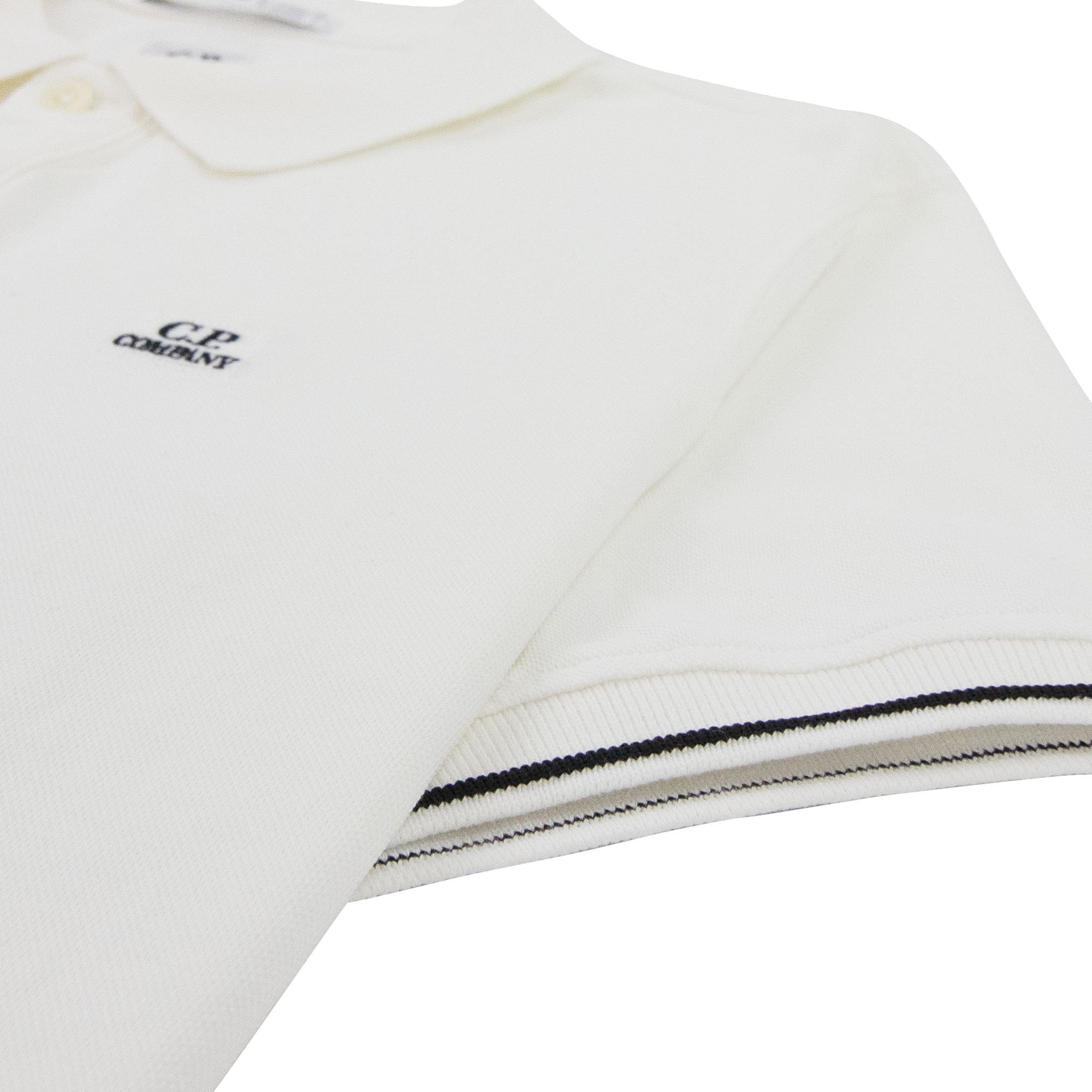 CP Company Tacting Short Sleeve Polo White 112